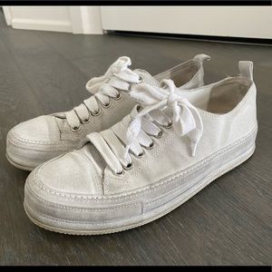 Ann Demeulemeester White Sneakers size IT39